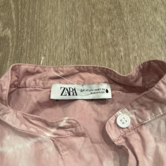 Zara Light Pink Button-Up Shirt - Picture 4 of 7